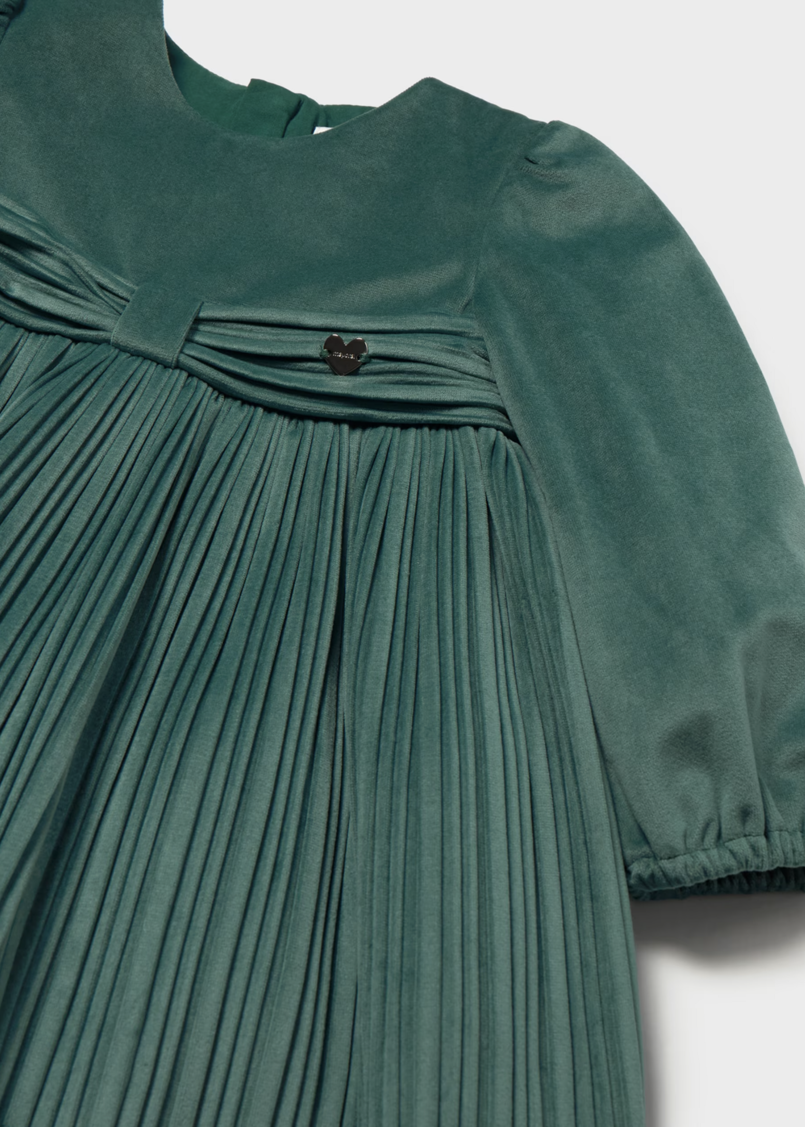 Mayoral Green Velvet Dress