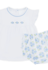 Magnolia Baby Dreamy Hydrangeas Ruffle Diaper Cover Set