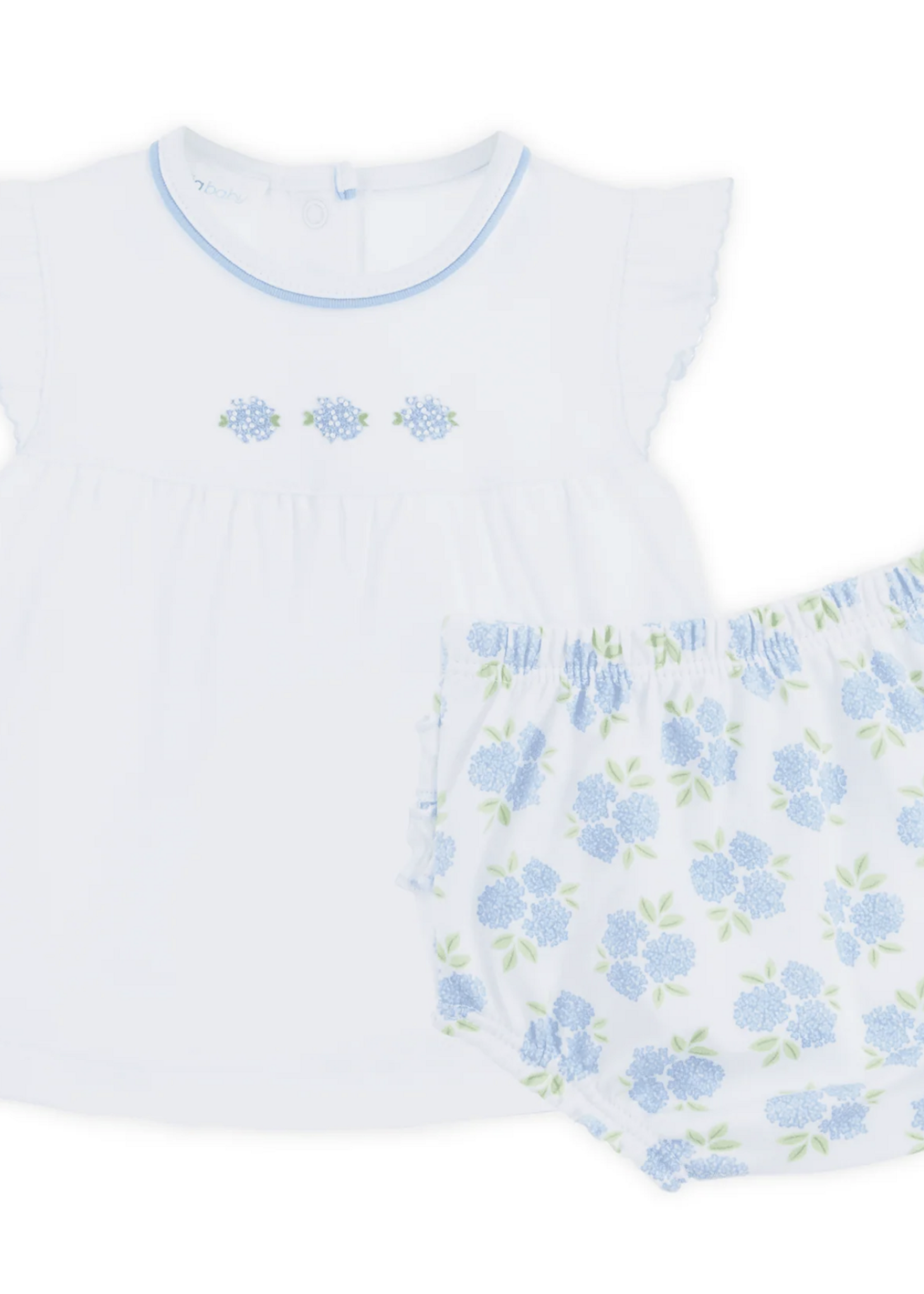 Magnolia Baby Dreamy Hydrangeas Ruffle Diaper Cover Set