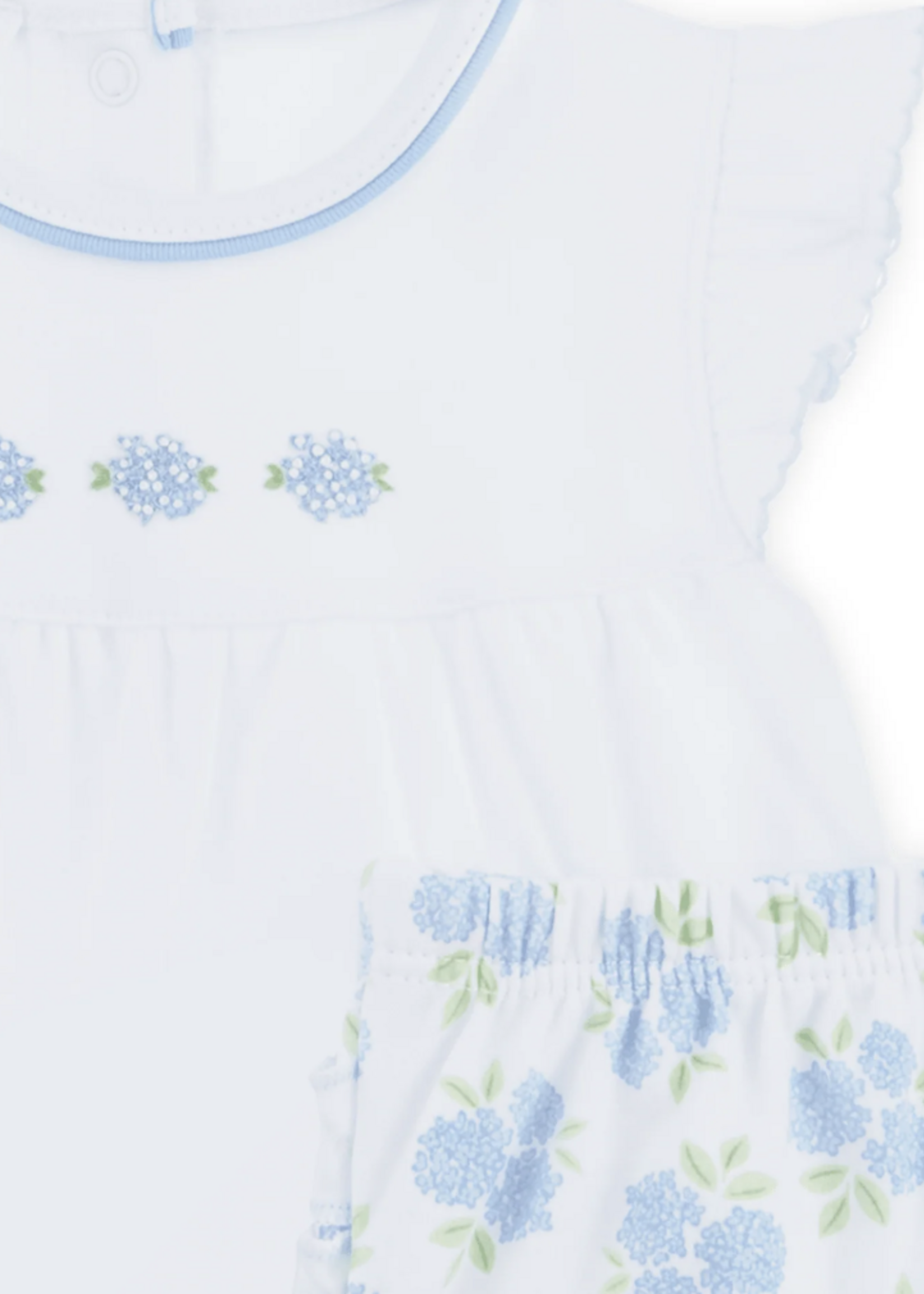 Magnolia Baby Dreamy Hydrangeas Ruffle Diaper Cover Set