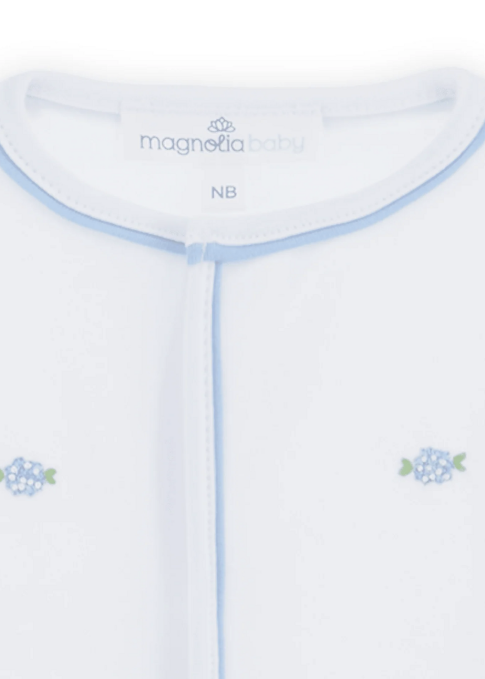 Magnolia Baby Dreamy Hydrangeas Scattered Footie