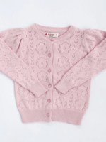 Good Apples Kids Pointelle Light Pink Floral Cardigan