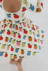 Good Apples Kids 3/4 Sleeve Twirl Dress Apples