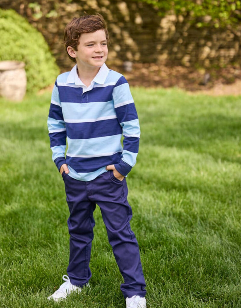 Little English Rugby Polo - Varsity Stripe