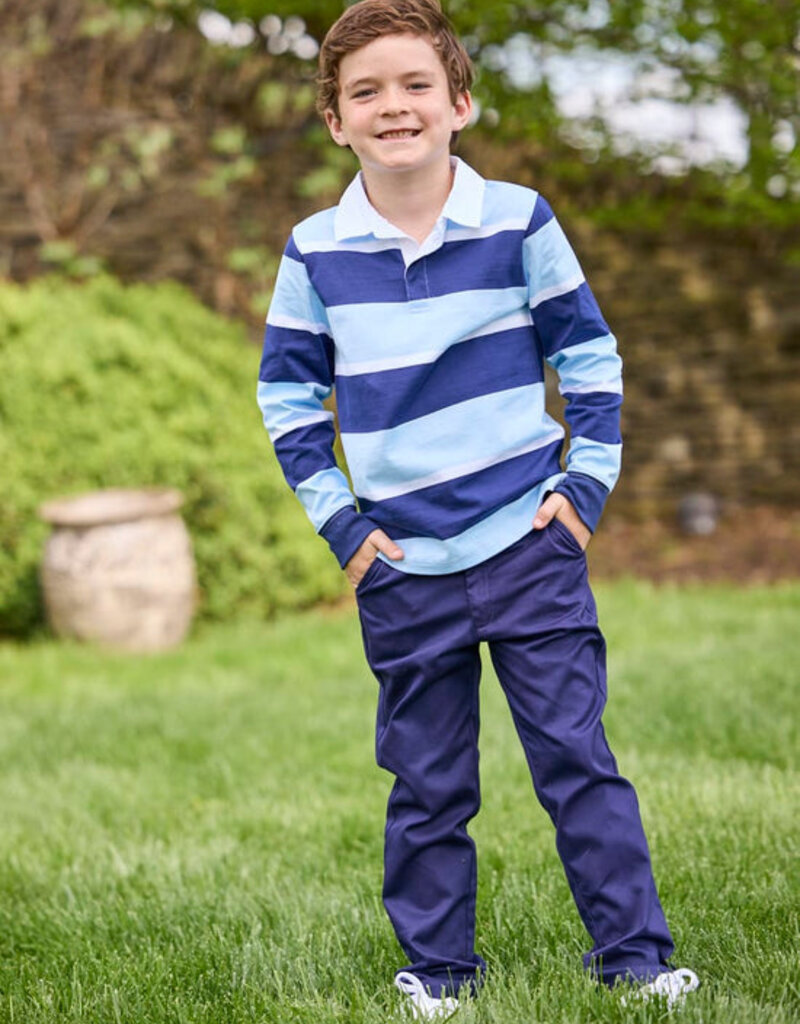 Little English Rugby Polo - Varsity Stripe