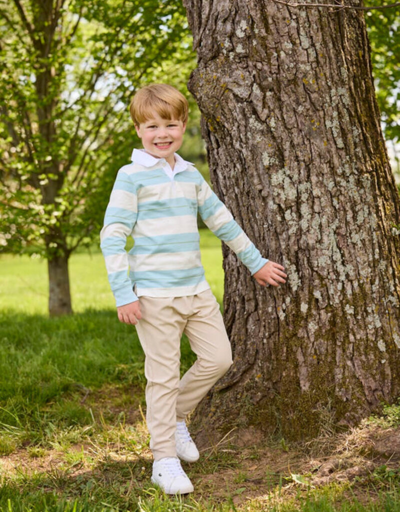 Little English Rugby Polo - Fondren Stripe