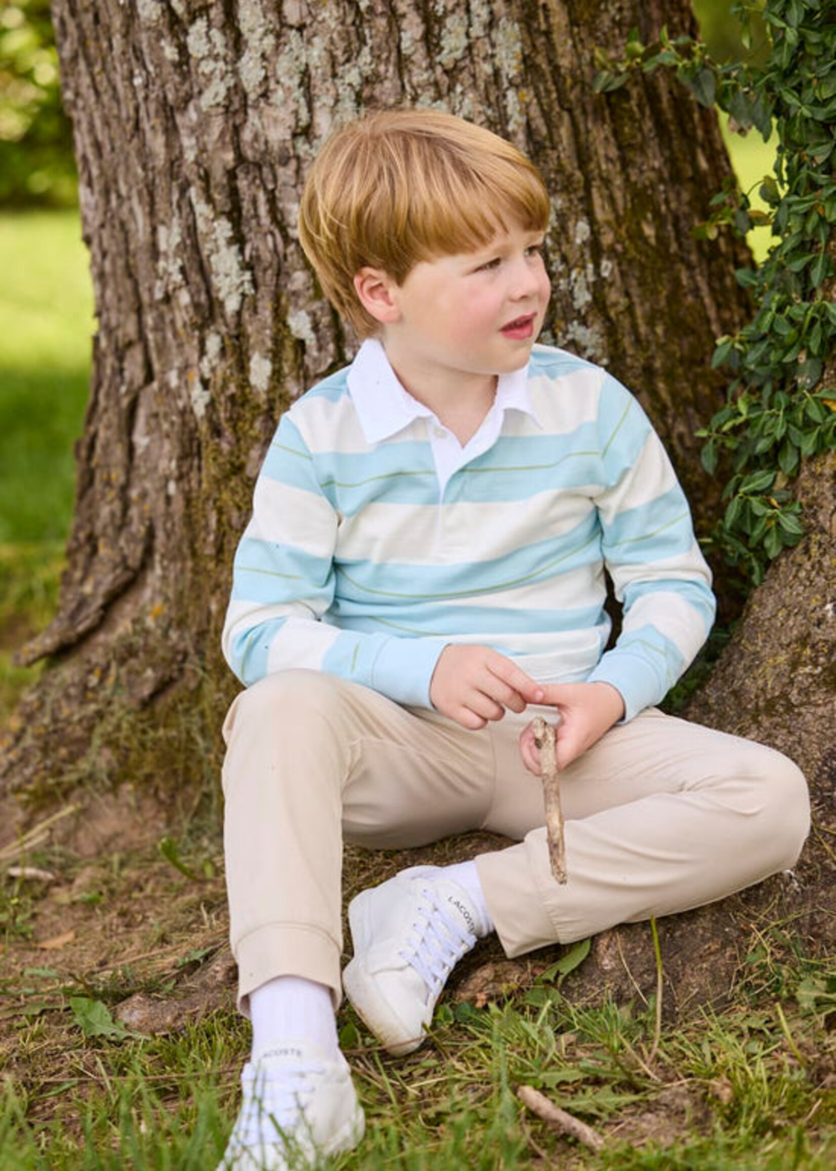 Little English Rugby Polo - Fondren Stripe