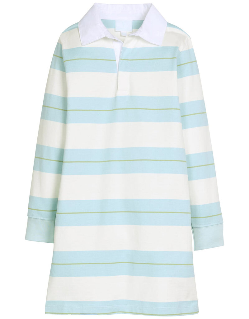 Little English Rugby Polo Dress - Fondren Stripe