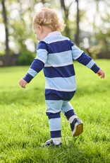 Little English Rugby Polo Romper - Varsity Stripe