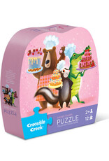 Crocodile Creek 12-Piece Shaped Box Puzzle - Sweet Treats