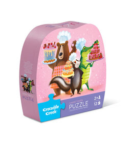 Crocodile Creek 12-Piece Shaped Box Puzzle - Sweet Treats