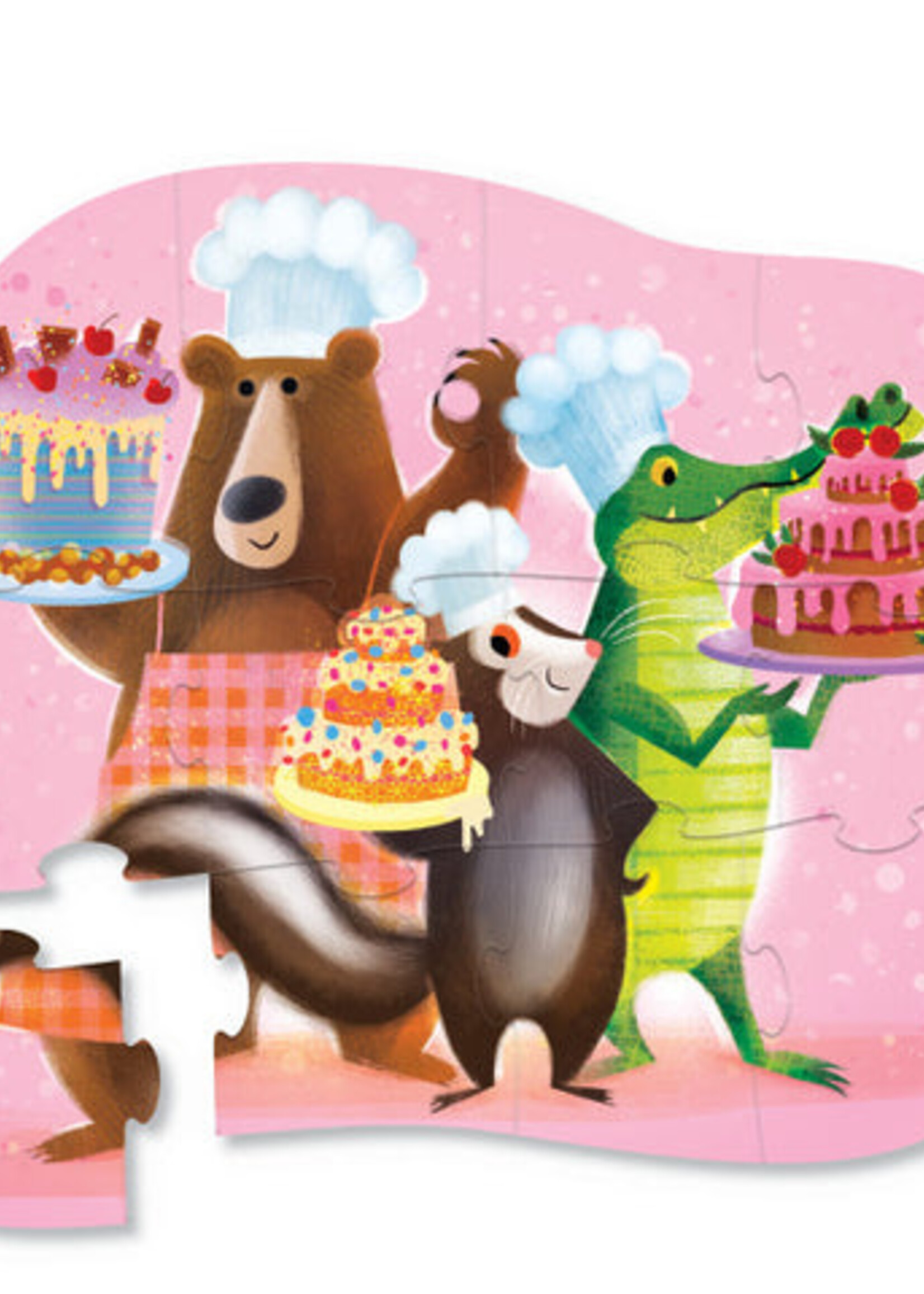 Crocodile Creek 12-Piece Shaped Box Puzzle - Sweet Treats
