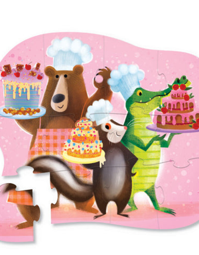 Crocodile Creek 12-Piece Shaped Box Puzzle - Sweet Treats