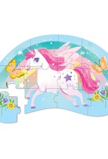 Crocodile Creek 12-Piece Shaped Box Puzzle - Sweet Unicorn