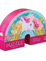 Crocodile Creek 12-Piece Shaped Box Puzzle - Sweet Unicorn