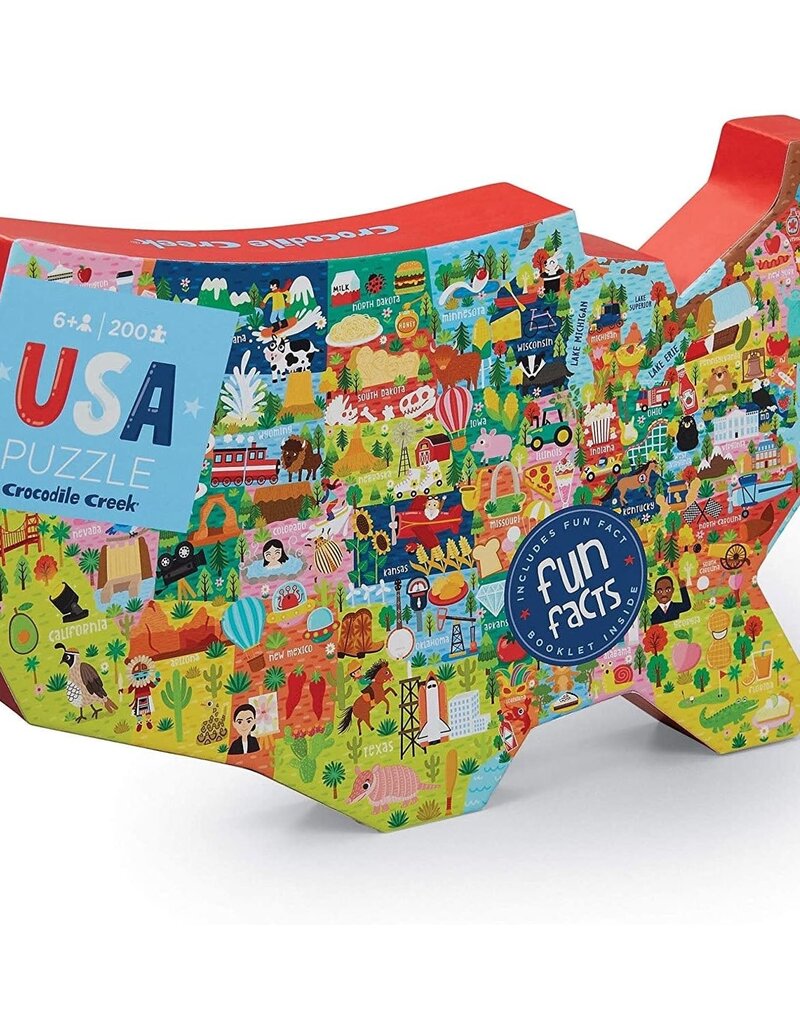 Crocodile Creek USA Puzzle 200-pc