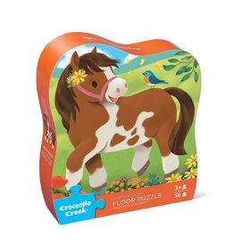 Crocodile Creek 36-pc Shaped Box Puzzle/Pretty Ponies