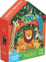 Crocodile Creek 50-Piece Flat House Puzzle - Zoo
