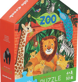 Crocodile Creek 50-Piece Flat House Puzzle - Zoo