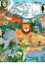 Crocodile Creek 50-Piece Flat House Puzzle - Zoo