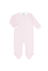 Nellapima Pink Herringbone Zipper Footie