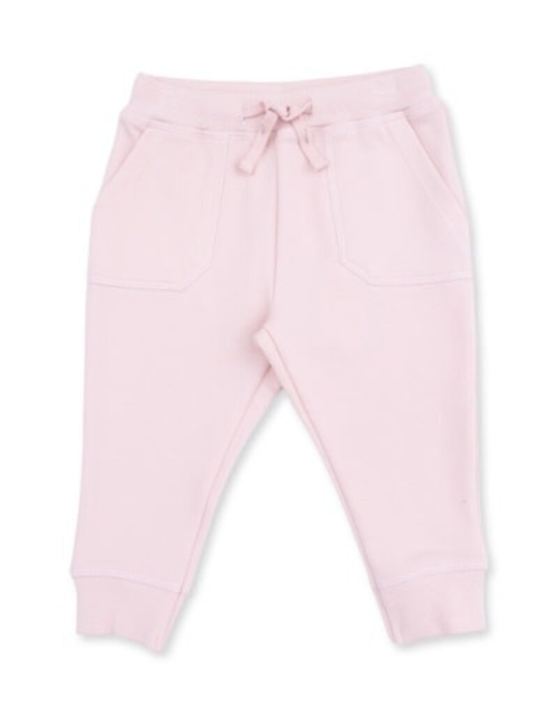 Angel Dear Solid Veiled Pink Jogger Pant
