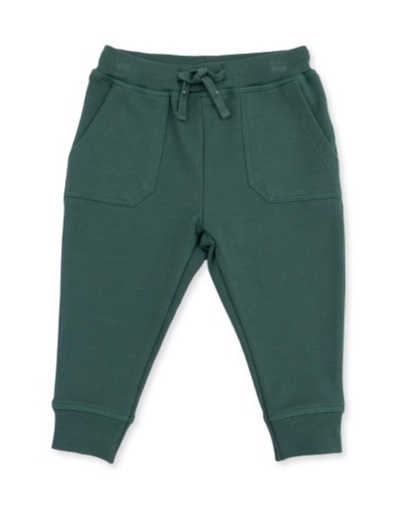 Angel Dear Solid Smoke Pine Jogger Pant