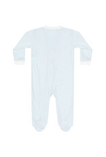 Nellapima Blue Herringbone Zipper Footie