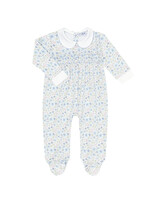 Nellapima Blue Meadow Smocked Footie