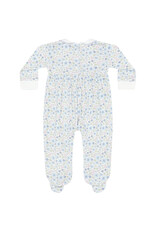 Nellapima Blue Meadow Smocked Footie