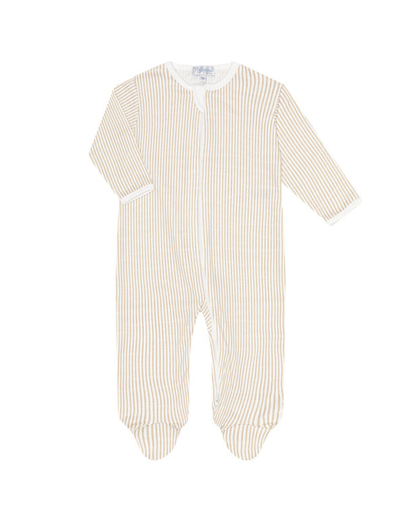 Nellapima Camel Classic Stripes Zipper Footie