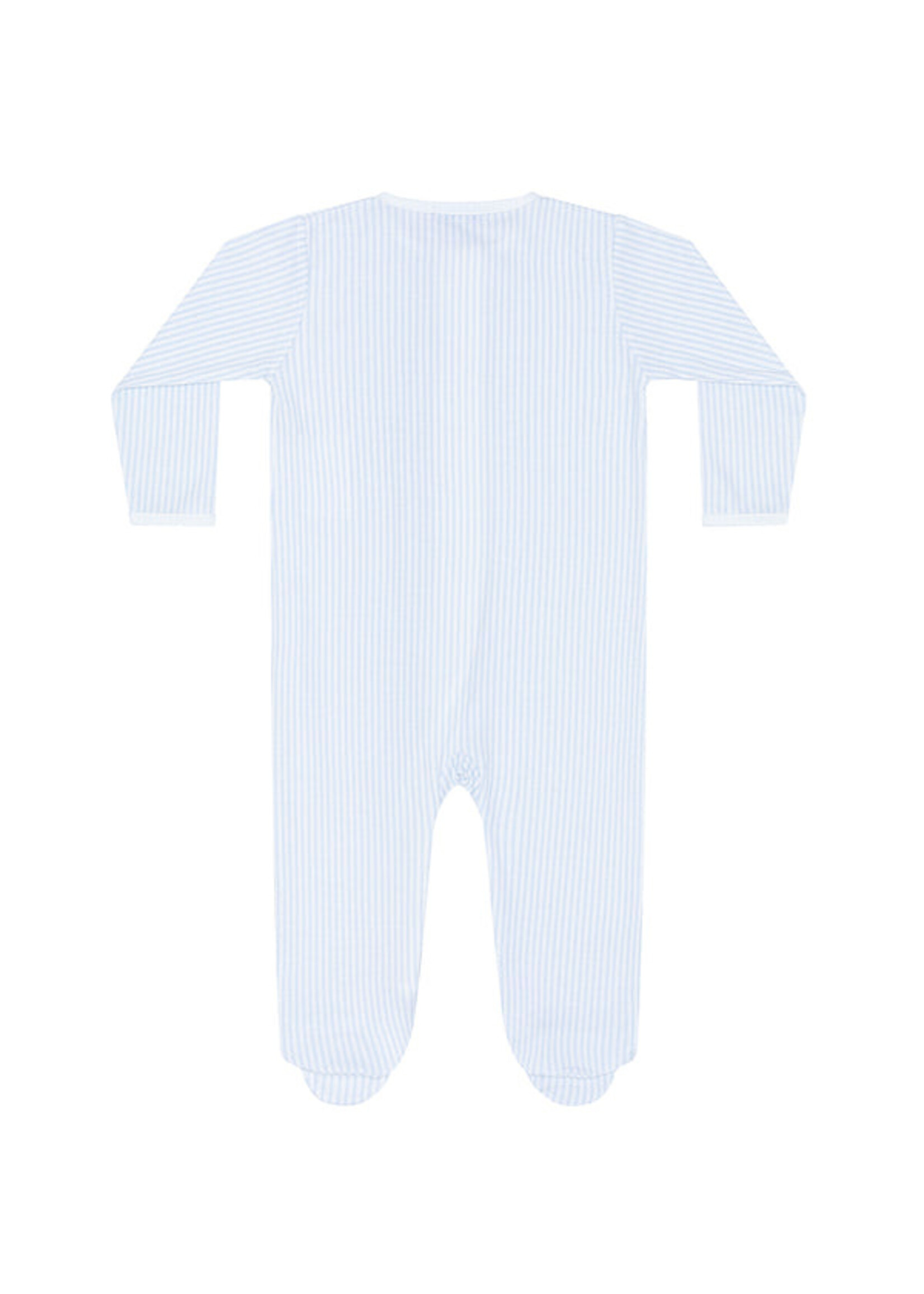 Nellapima Blue Classic Stripes Zipper Footie