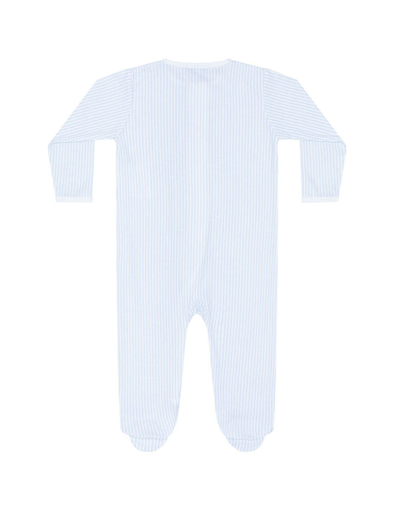 Nellapima Blue Classic Stripes Zipper Footie
