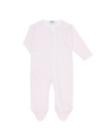 Nellapima Pink Classic Stripes Zipper Footie