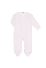 Nellapima Pink Classic Stripes Zipper Footie