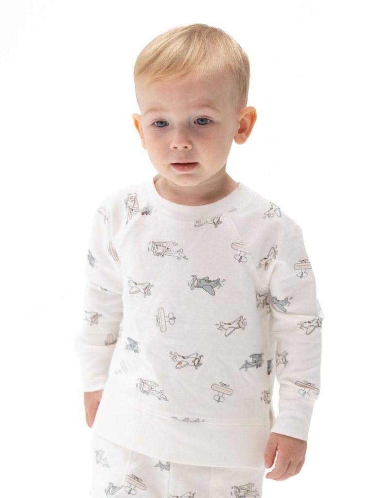 Angel Dear Vintage Airplane Pilots Raglan Sweatshirt