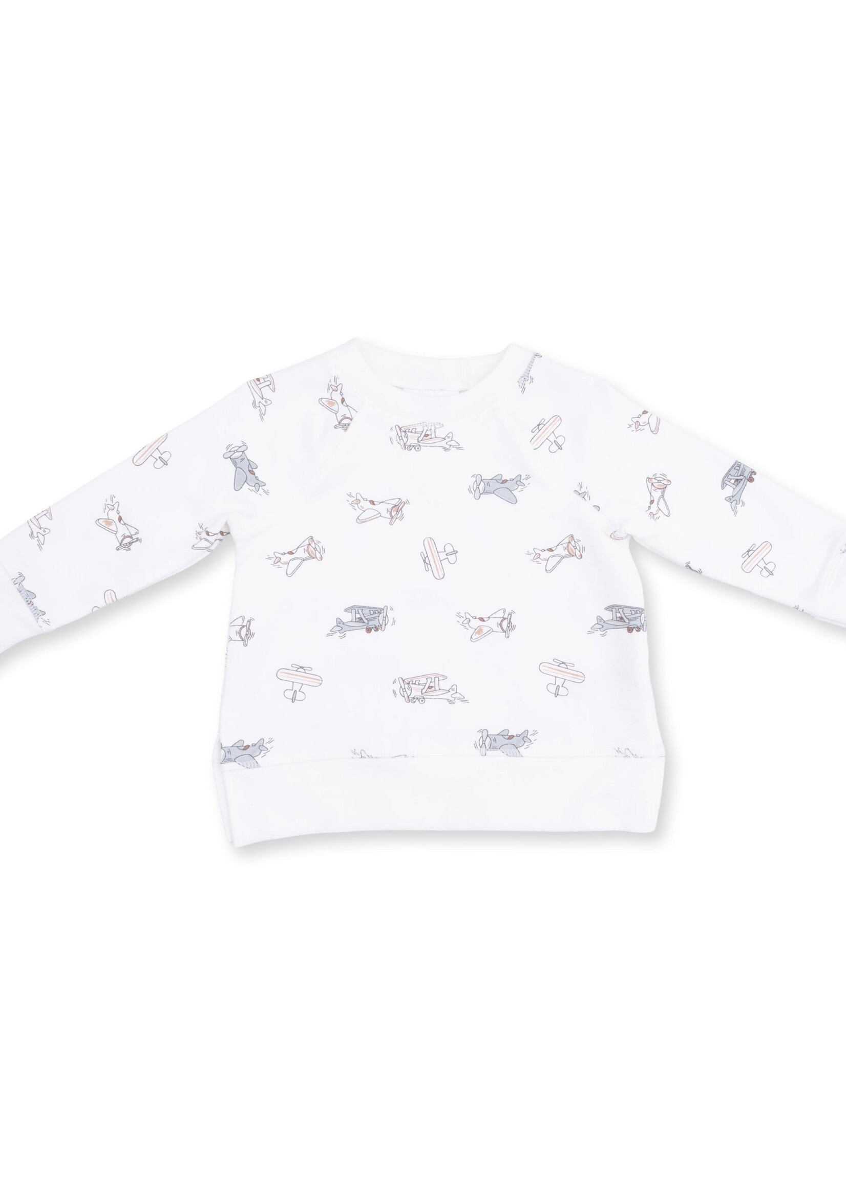 Angel Dear Vintage Airplane Pilots Raglan Sweatshirt