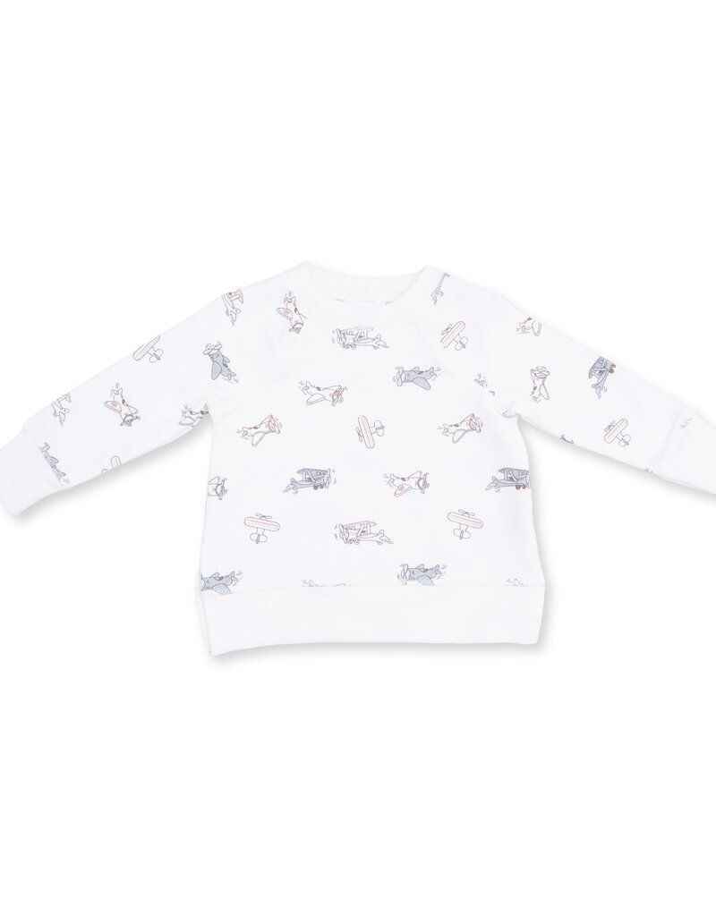 Angel Dear Vintage Airplane Pilots Raglan Sweatshirt