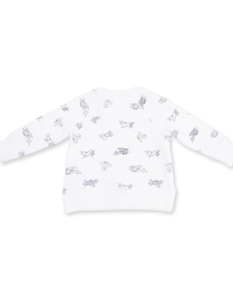 Angel Dear Vintage Airplane Pilots Raglan Sweatshirt