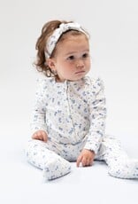 Angel Dear Joli Rosette 2 Way Ruffle Sleeve Zipper Footie