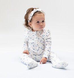 Angel Dear Joli Rosette 2 Way Ruffle Sleeve Zipper Footie
