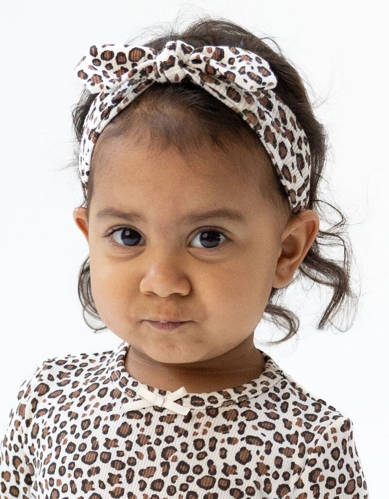 Angel Dear Leopard Rib Knot Headband