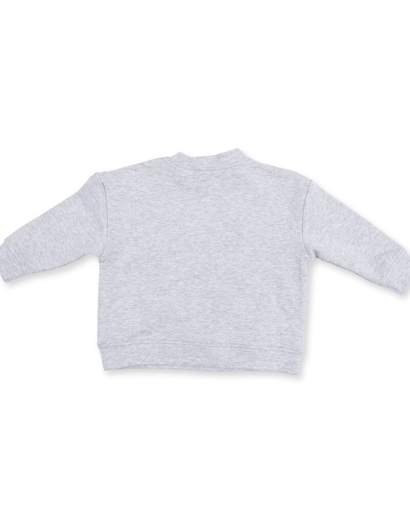 Angel Dear Football Navy Drop Sleeve Sweatshirt