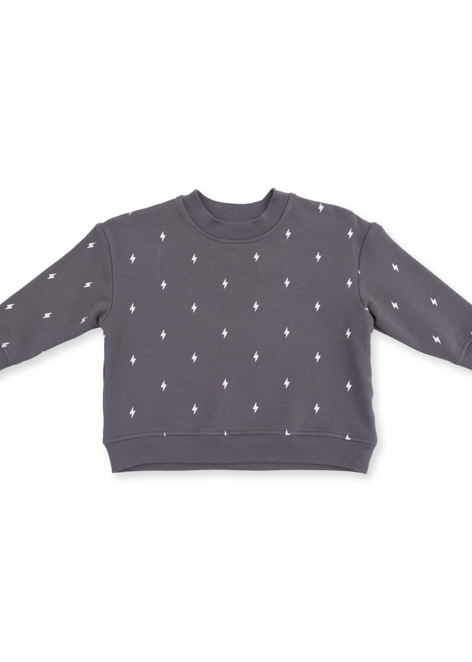 Angel Dear Lightning Bolt French Terry Drop Sleeve Sweatshirt