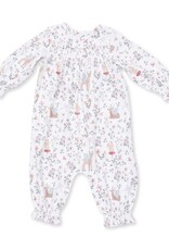 Angel Dear Enchanted Woodland Smocked Long Sleeve Romper