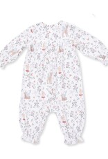 Angel Dear Enchanted Woodland Smocked Long Sleeve Romper