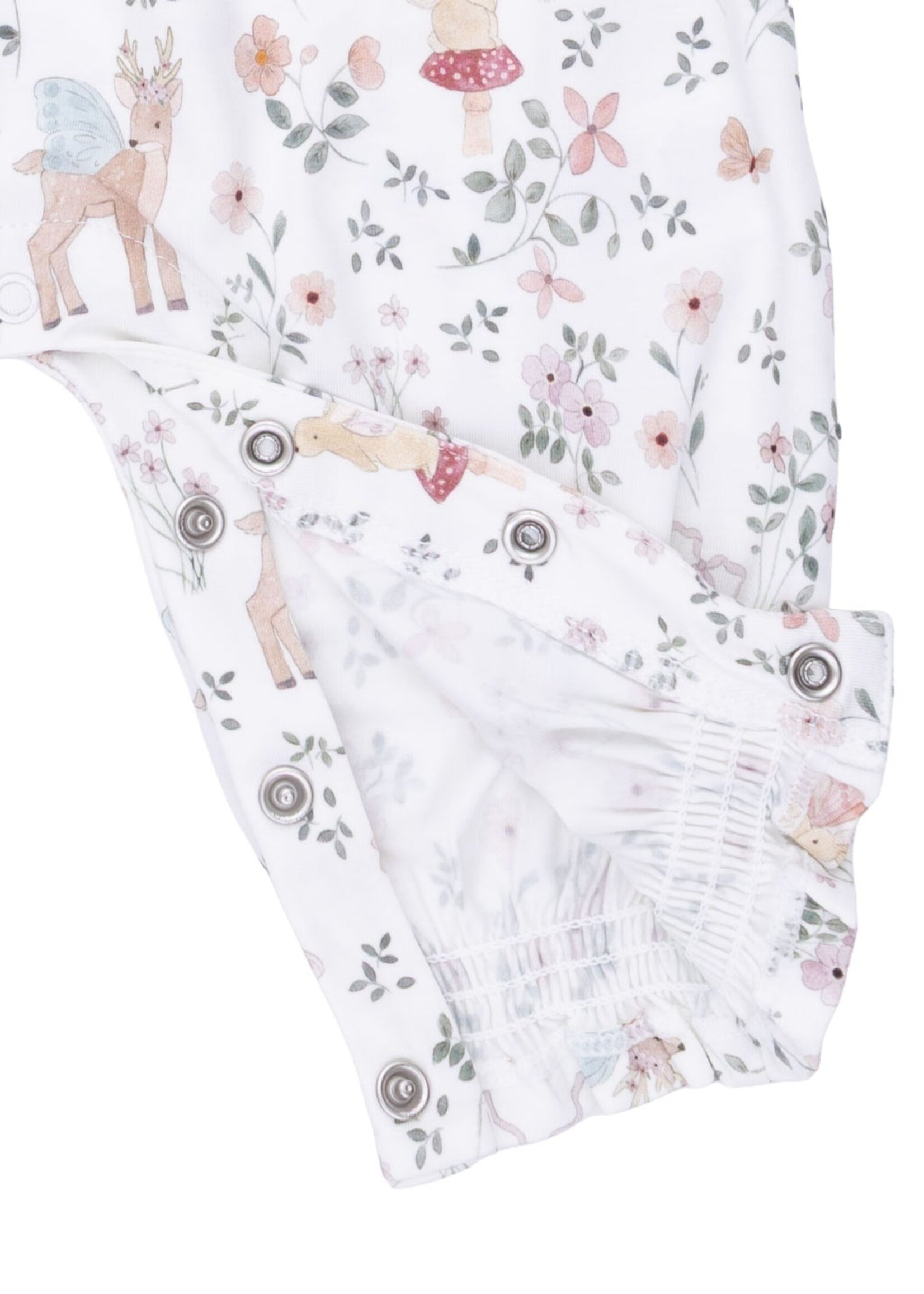Angel Dear Enchanted Woodland Smocked Long Sleeve Romper