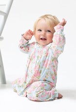 Angel Dear Angeline Floral Smocked Long Sleeve Romper