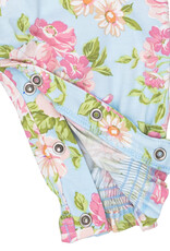 Angel Dear Angeline Floral Smocked Long Sleeve Romper