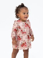 Angel Dear Sabrina Floral L/S Ruffle Bodysuit Dress